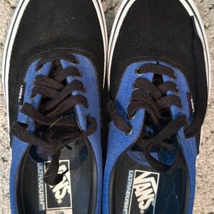 Vans Men's Black and Blue Sneakers